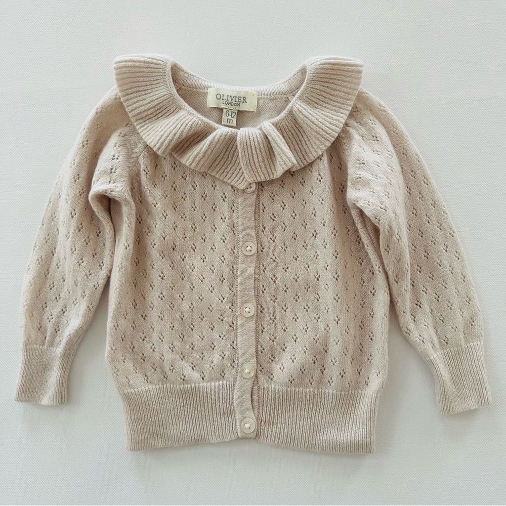 Olivier London 6-12 Months Baby Girl Cashmere Cardigan